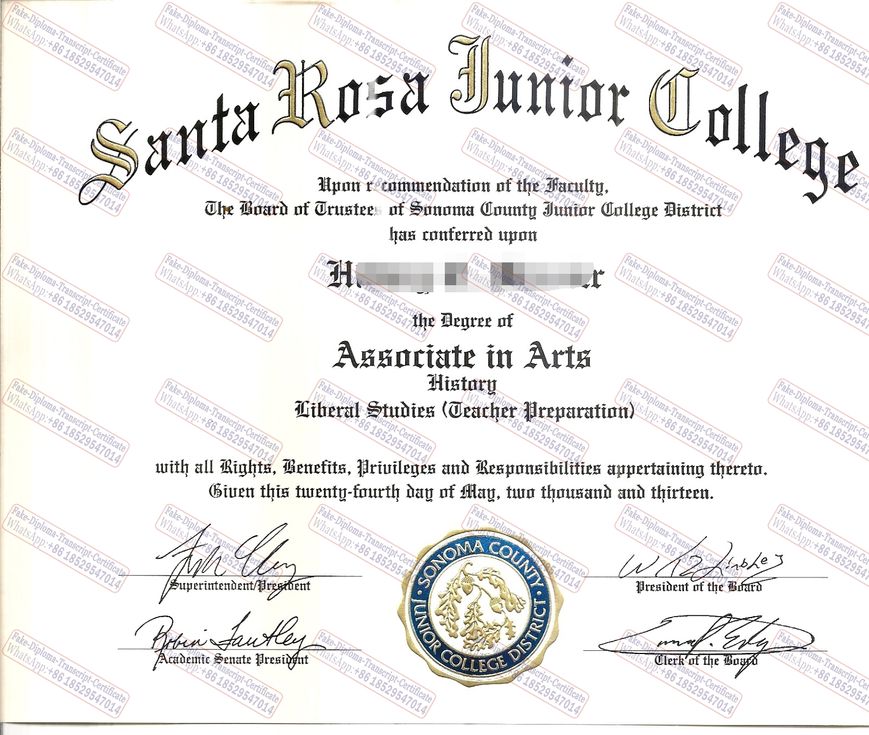 How Buy Fake Santa Rosa Junior College Diploma