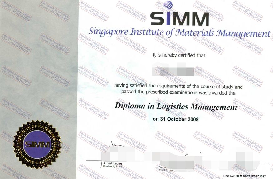 How Buy Fake Singapore Institute of Materials Management（SIMM) Degree