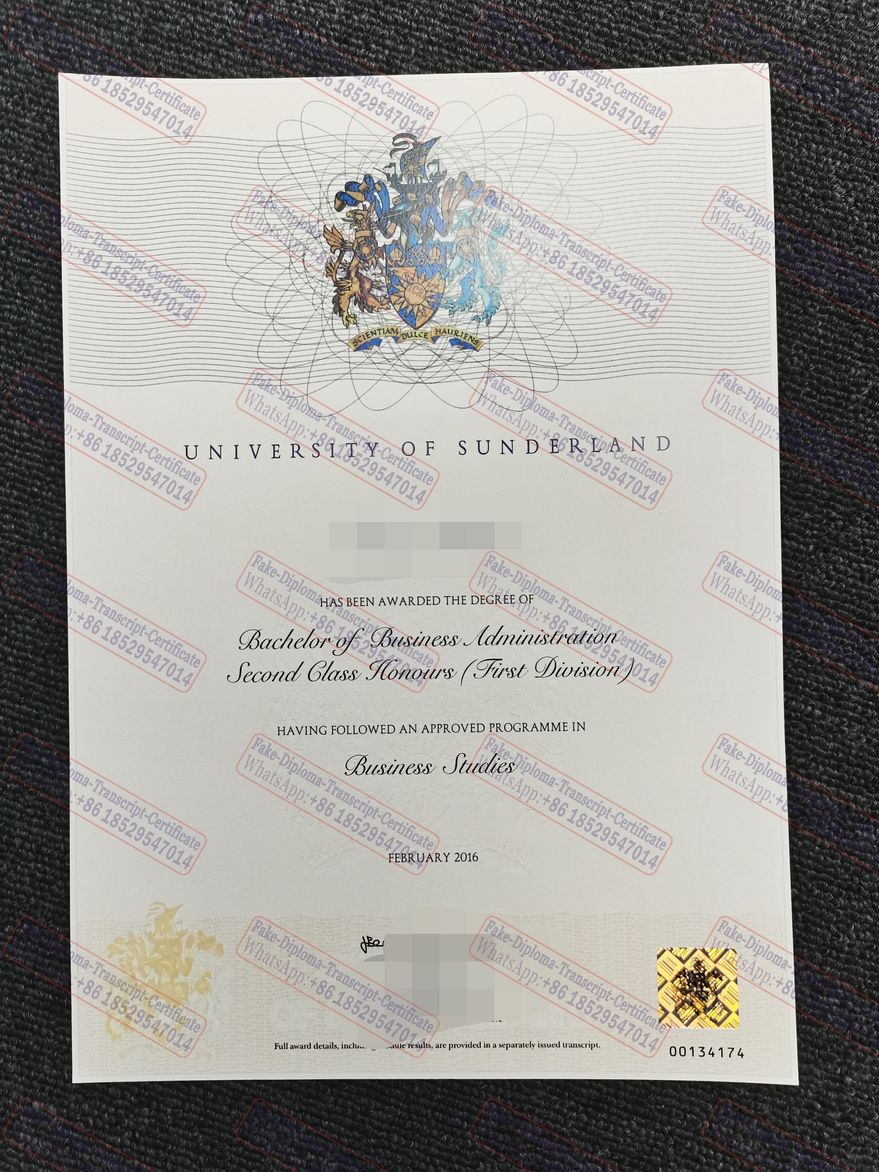 How Buy Fake The University of Sunderland Diploma