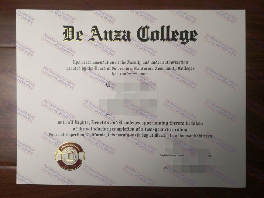 How Buy Fake The best website to buy fake De Anza College Diploma Certificate