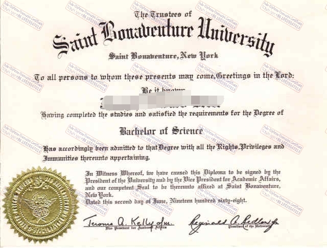 How Buy Fake The best website to buy fake St. Bonaventure University Certificate Certificate