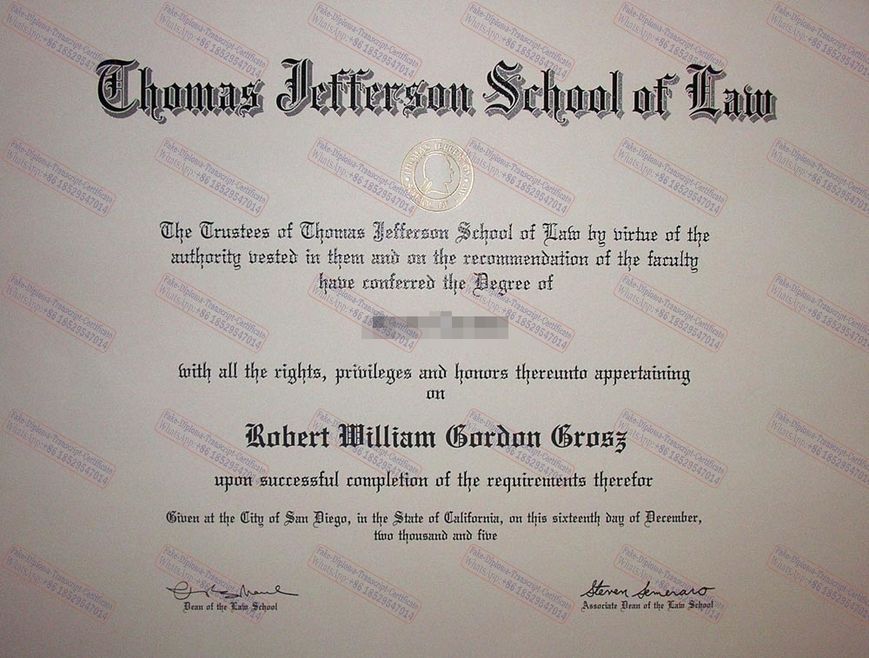 How Buy Fake Thomas Jefferson School of Law Diploma