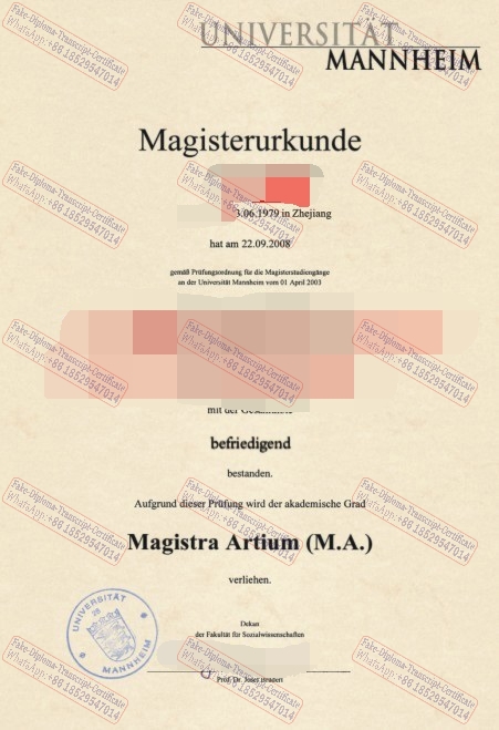 How Buy Fake Universitat Mannheim Certificate