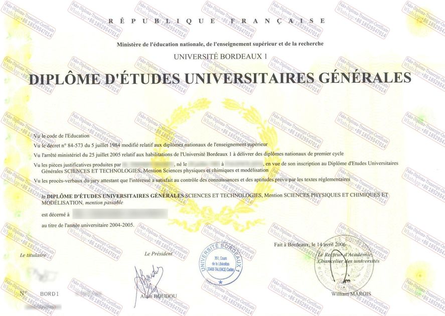 How Buy Fake University of Bordeaux Certificate