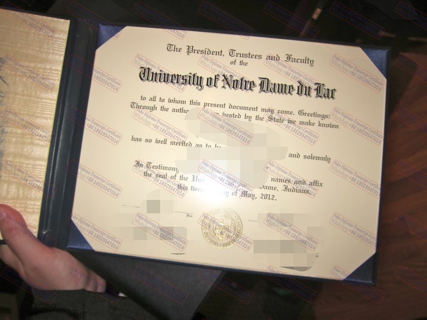 How Buy Fake University of Notre Dame Du Lac Certificate