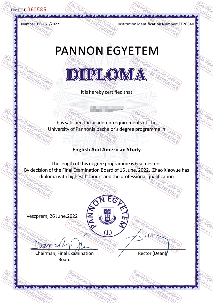 How Buy Fake University of Pannonia Diploma