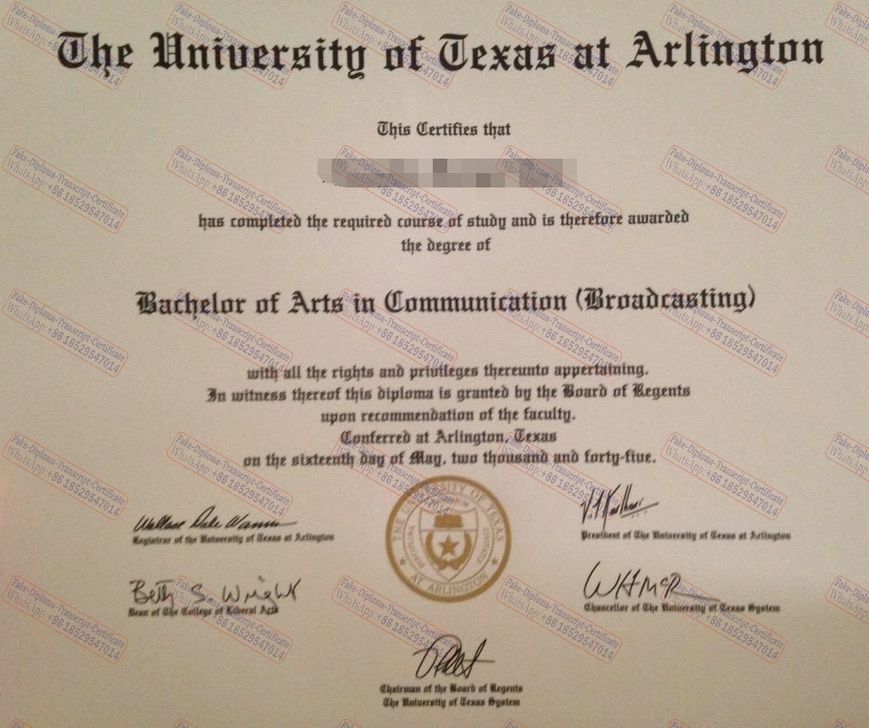 How Buy Fake University of Texas Arlington Diploma