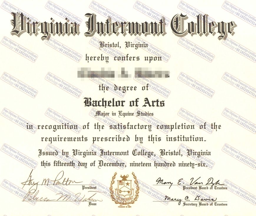 How Buy Fake Virginia Intermont College Certificate