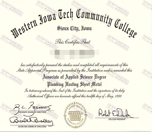 How Buy Fake Western Iowa Tech Community College Certificate