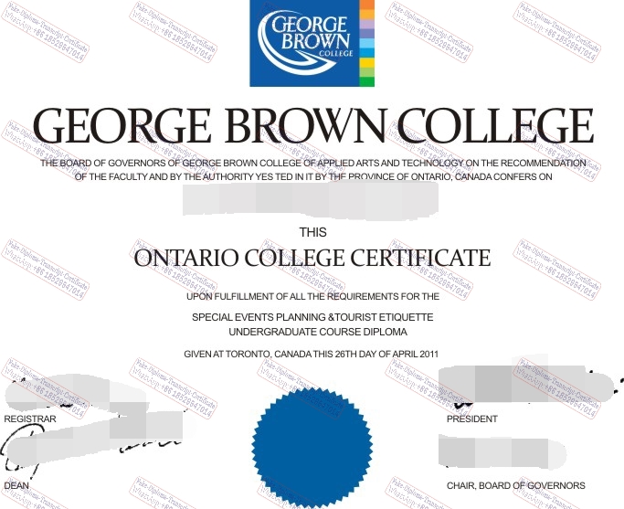 How to buy fake George Brown College Diploma