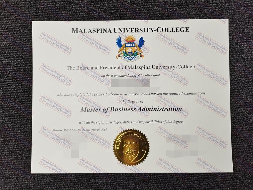 How to buy fake Malaspina University College Certificate