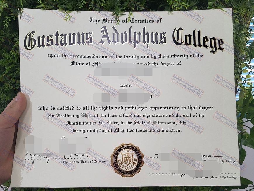 How to buy fake Purchase fake Gustavus Adolphus College Diploma Diploma