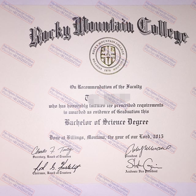 How to buy fake Rocky Mountain College Diploma