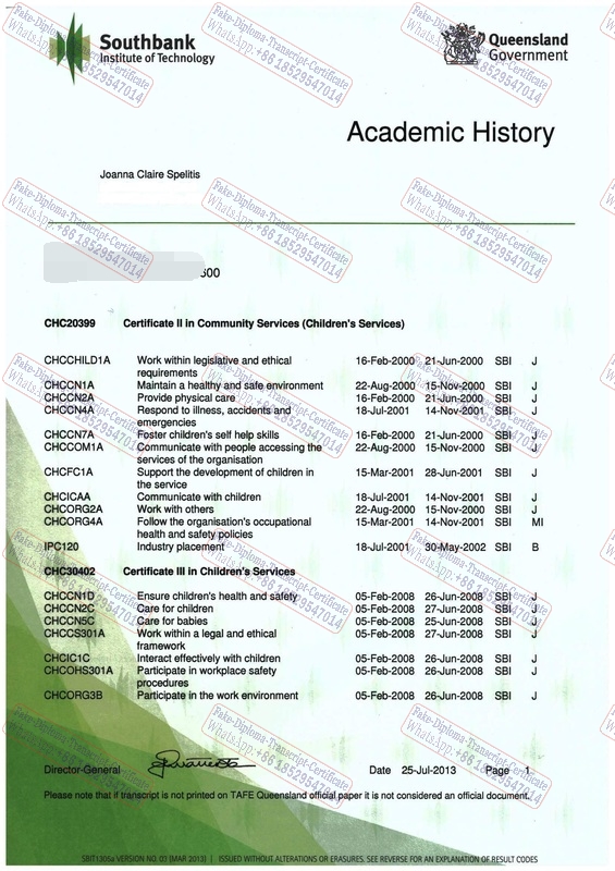 How to buy fake Southbank Institute of Technology Diploma