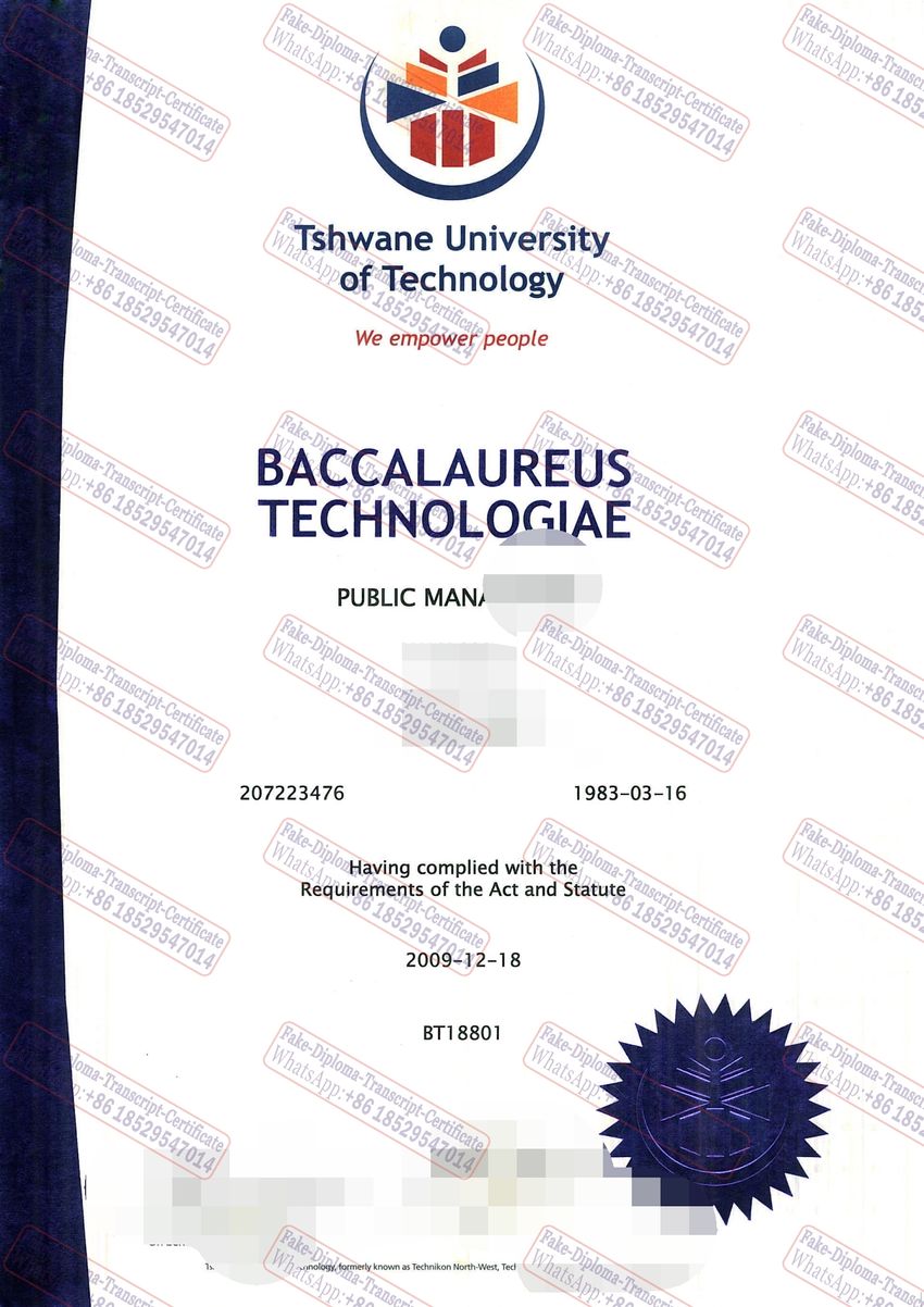 How to buy fake Tshwane University of Technology Degree