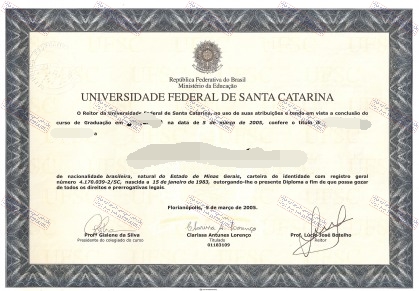 How to buy fake Universidade Federal de Santa Catarina Degree