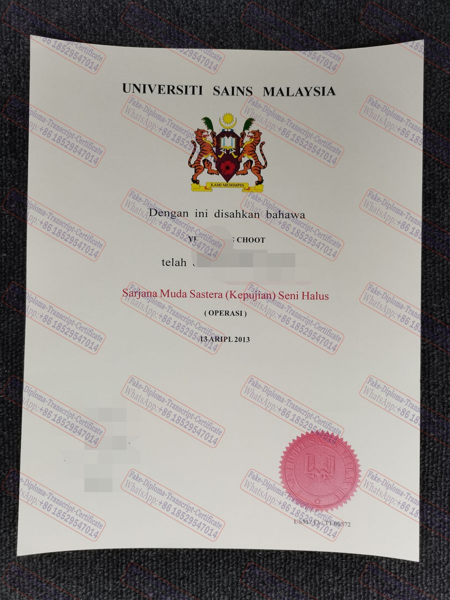 How to buy fake Universiti Sains Malaysia Degree