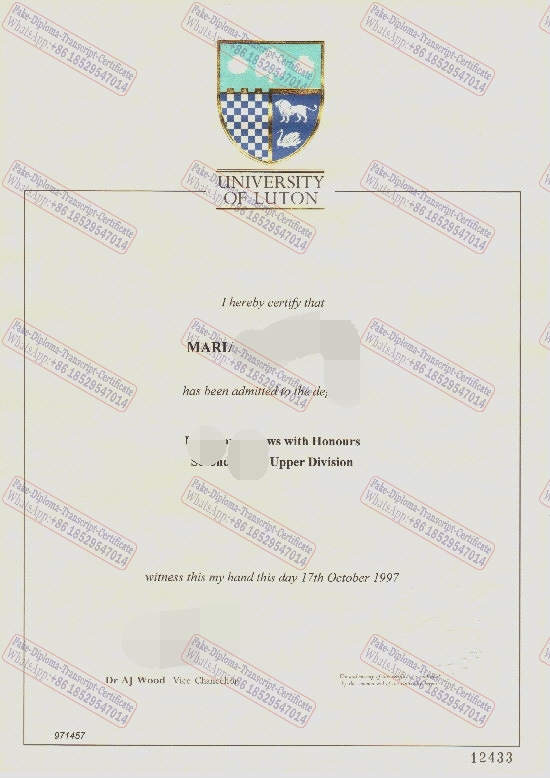 How to buy fake University of Luton Certificate