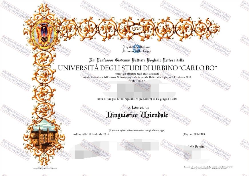 How to buy fake University of Urbino Certificate