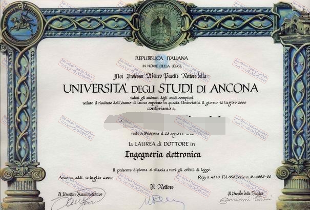 How to buy fake Università degli Studi di ANCONA Diploma