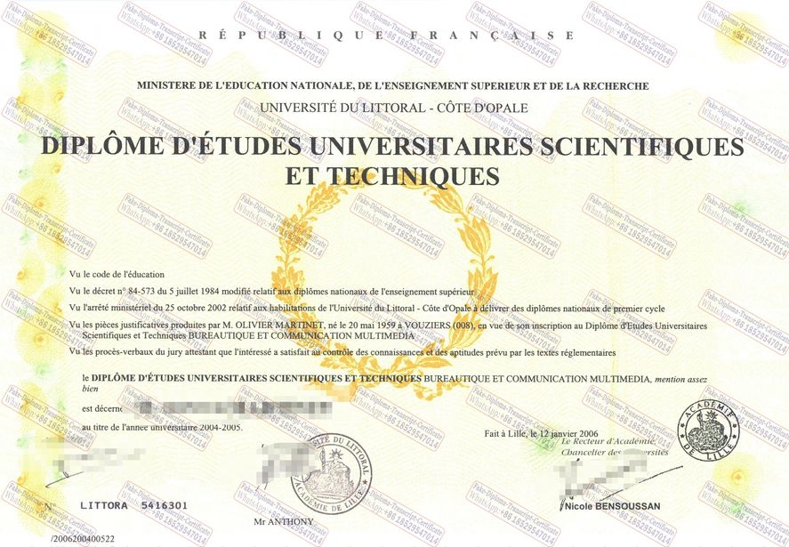 How to buy fake Université du Littoral Cote dOpale Diploma