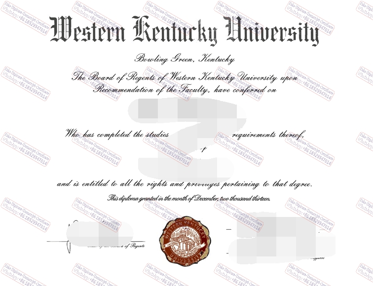 How to buy fake Western Kentucky University Certificate