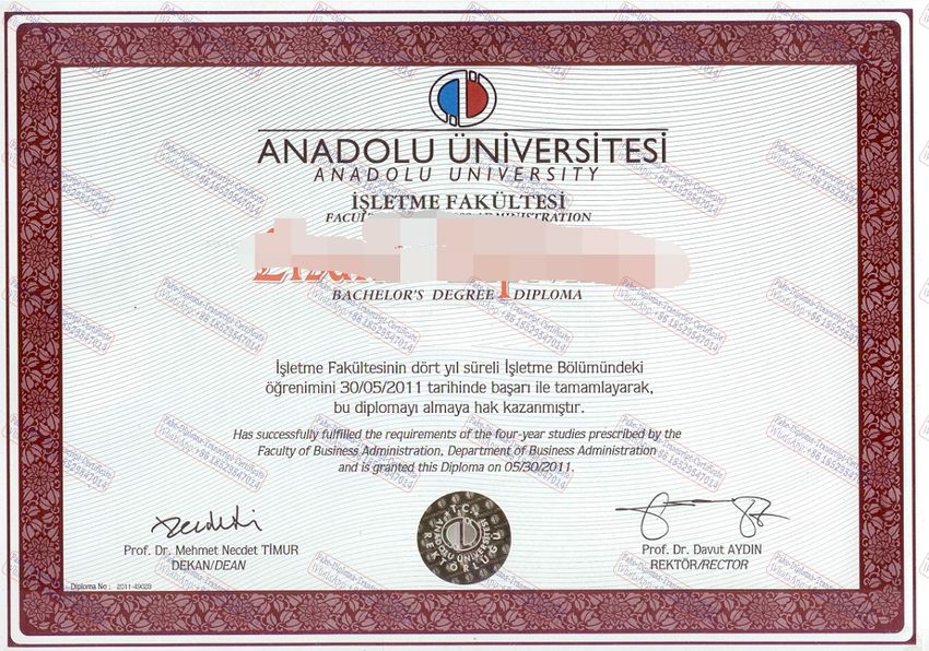 How to create fake Anadolu University Degree