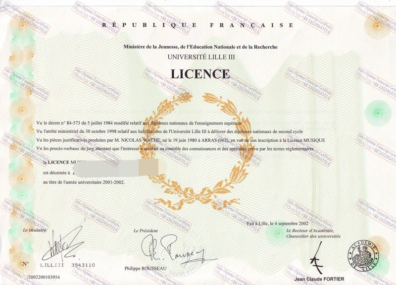 How to create fake Charles de Gaulle University – Lille III Certificate