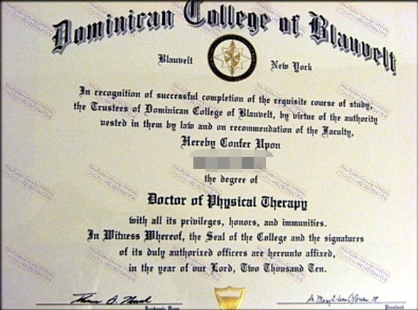 How to create fake Dominican College of Blauvelt Diploma