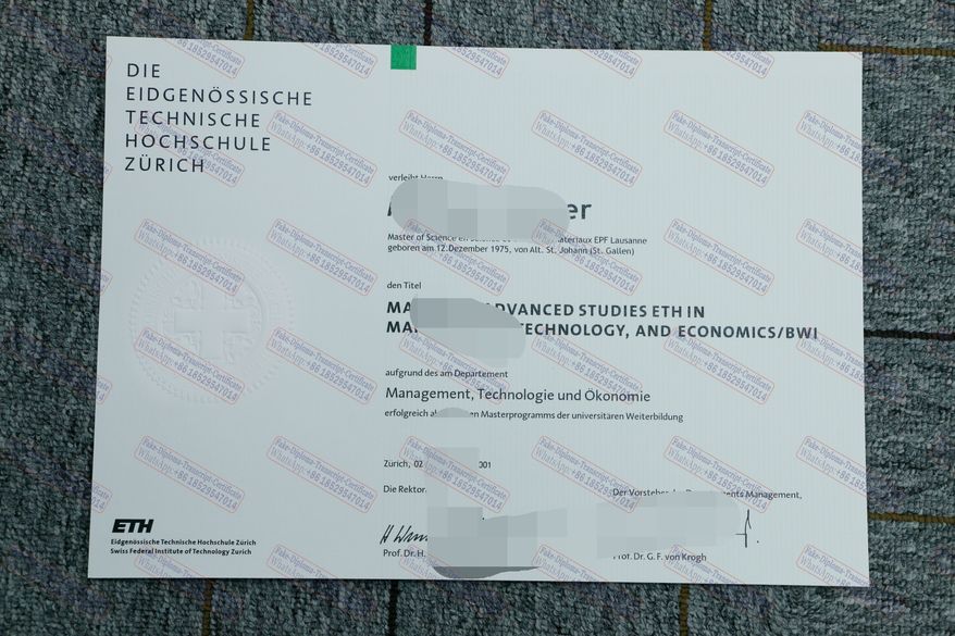 How to create fake ETH Zurich Certificate