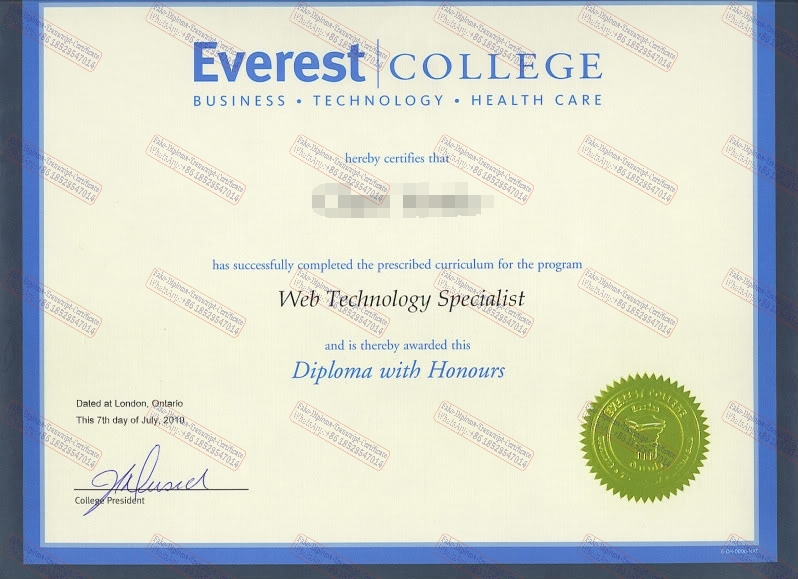 How to create fake Everest College Degree