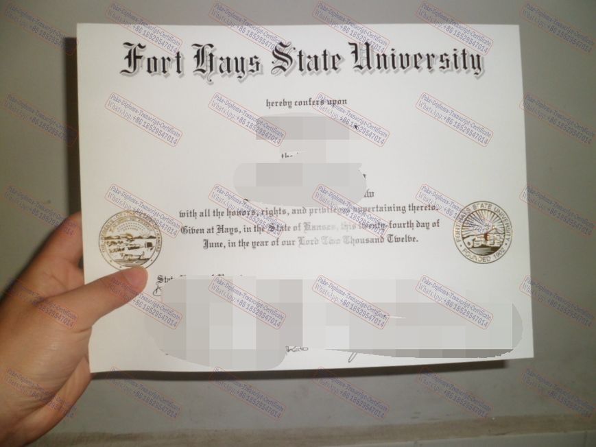 How to create fake Fort Hays State University Degree