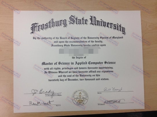 How to create fake Frostburg State University Diploma