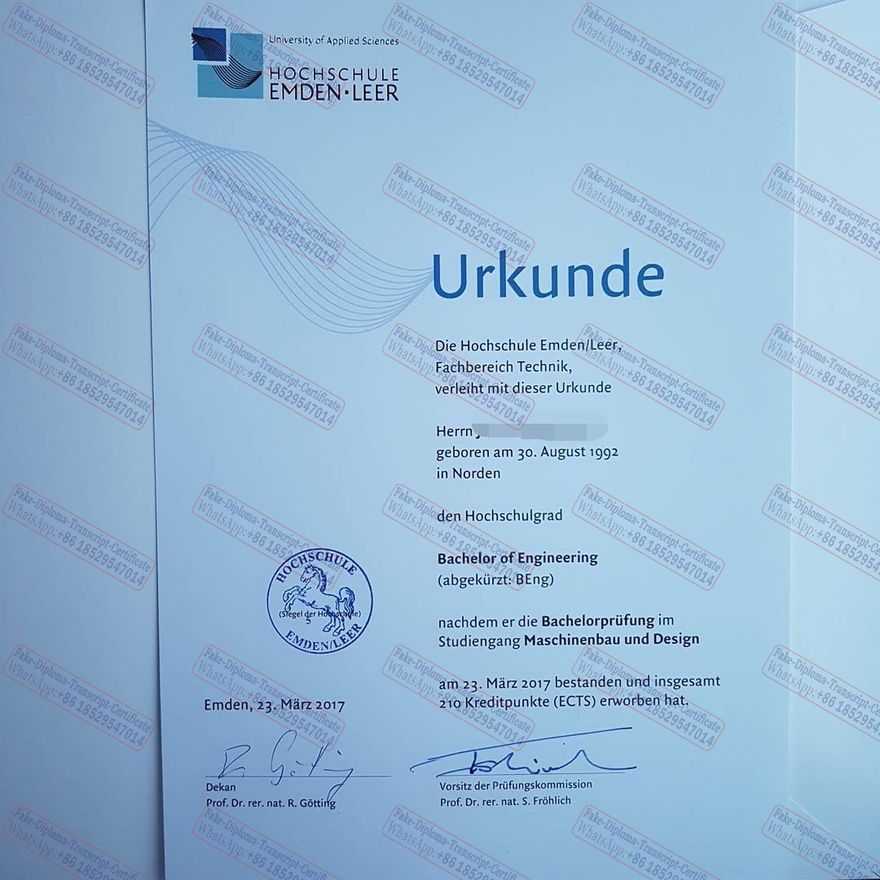 How to create fake Hochschule Emden Leer Degree