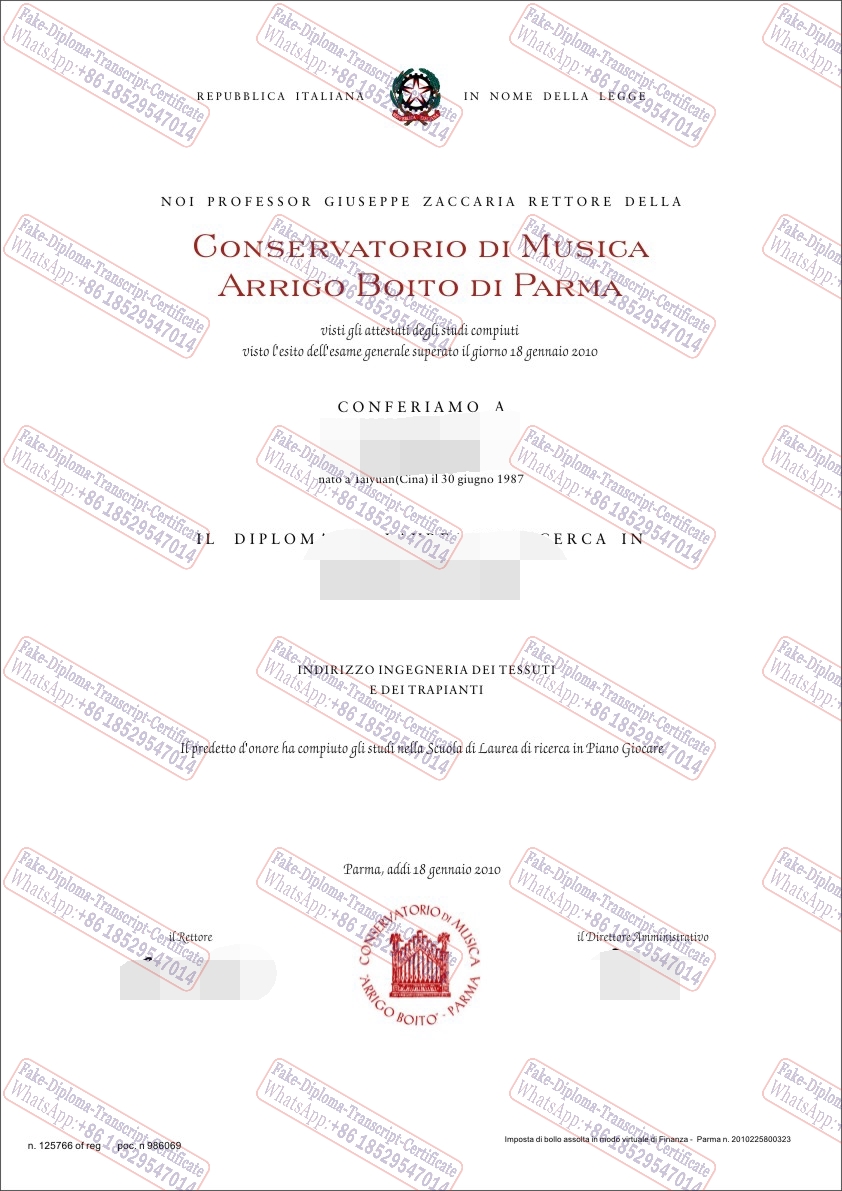 How to create fake How Buy Fake Conservatorio di Musica Arrigo Boito Diploma Diploma