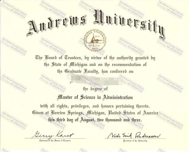 How to create fake How to purchase fake Andrews University Certificate Diploma