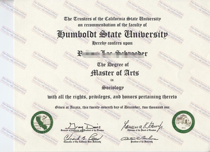 How to create fake Humboldt State University Degree