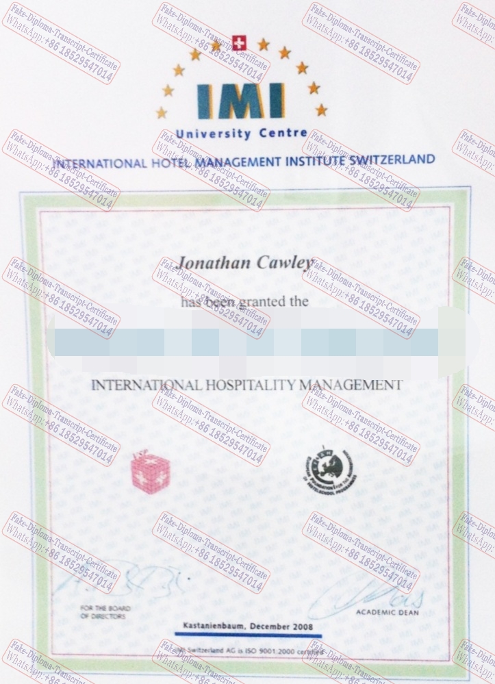 How to create fake International Hotel Management Institute Diploma