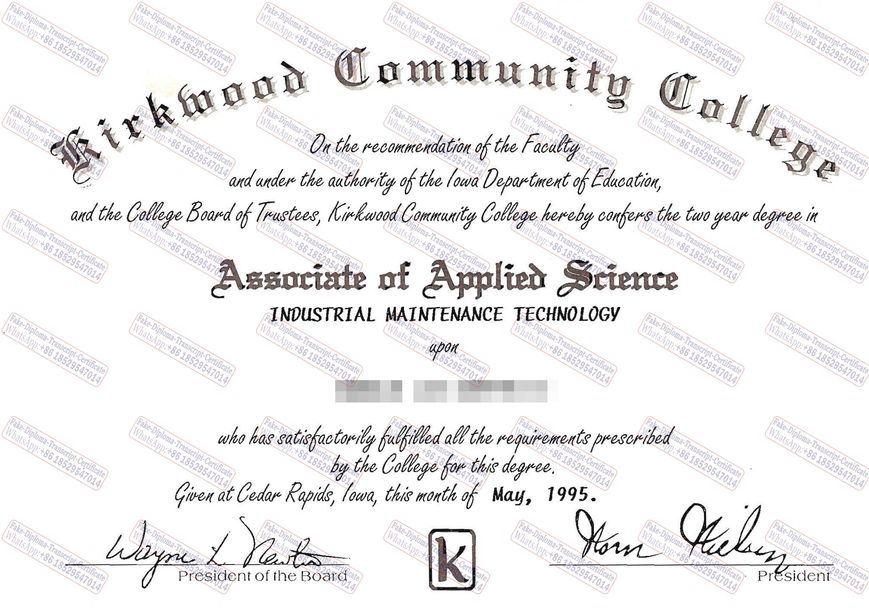 How to create fake Kirkwood Community College Degree