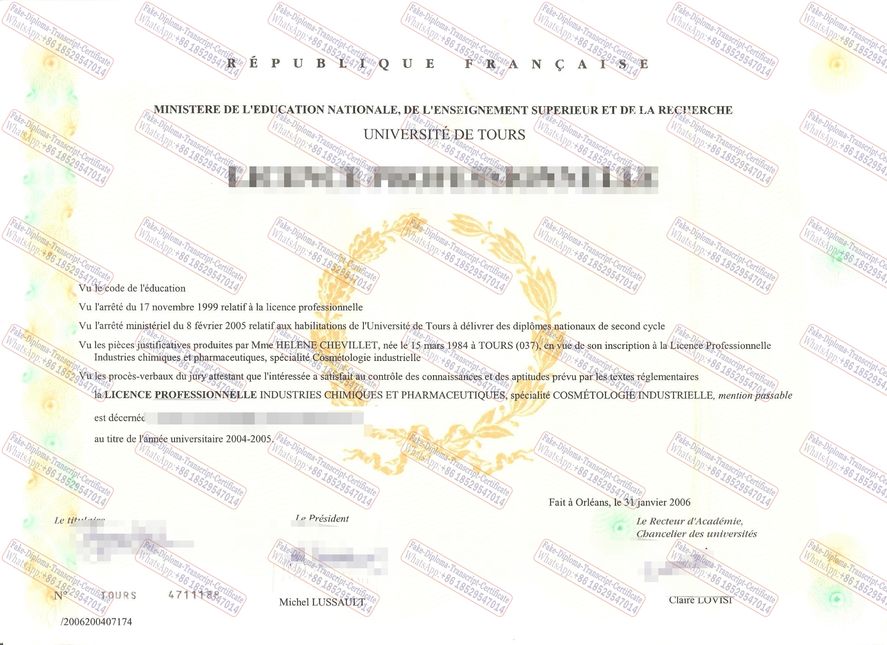 How to create fake Licence professionnelle Diploma