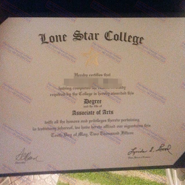 How to create fake Lone Star College Certificate