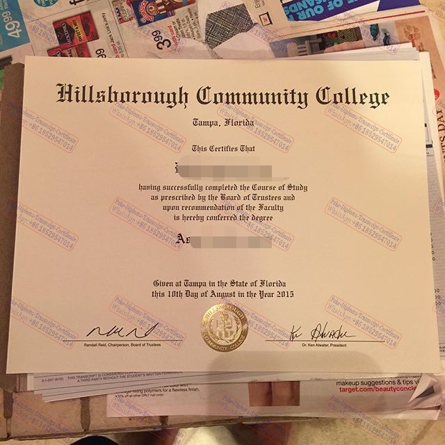 How to create fake Make fake Hillsborough Community College Certificate Diploma