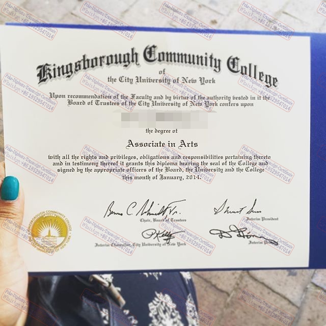 How to create fake Make fake Kingsborough Community College Diploma Certificate