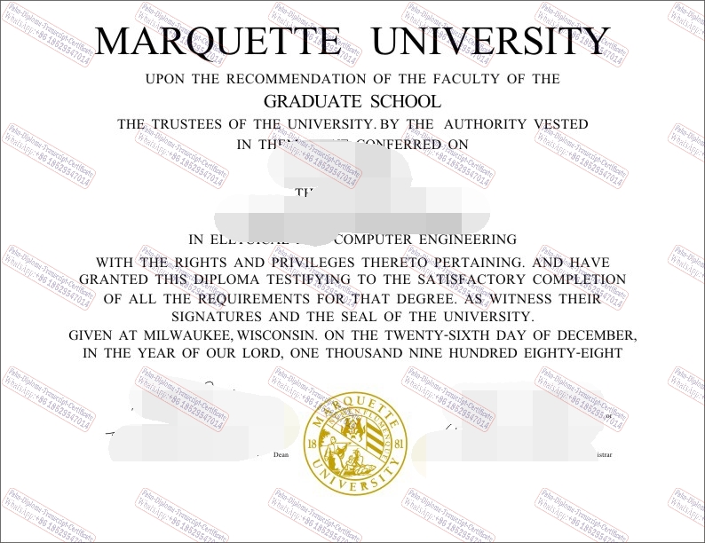 How to create fake Marquette University Diploma