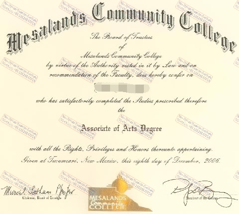 How to create fake Mesalands Community College Diploma