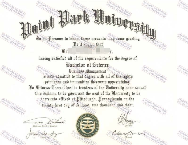 How to create fake Point Park University Diploma