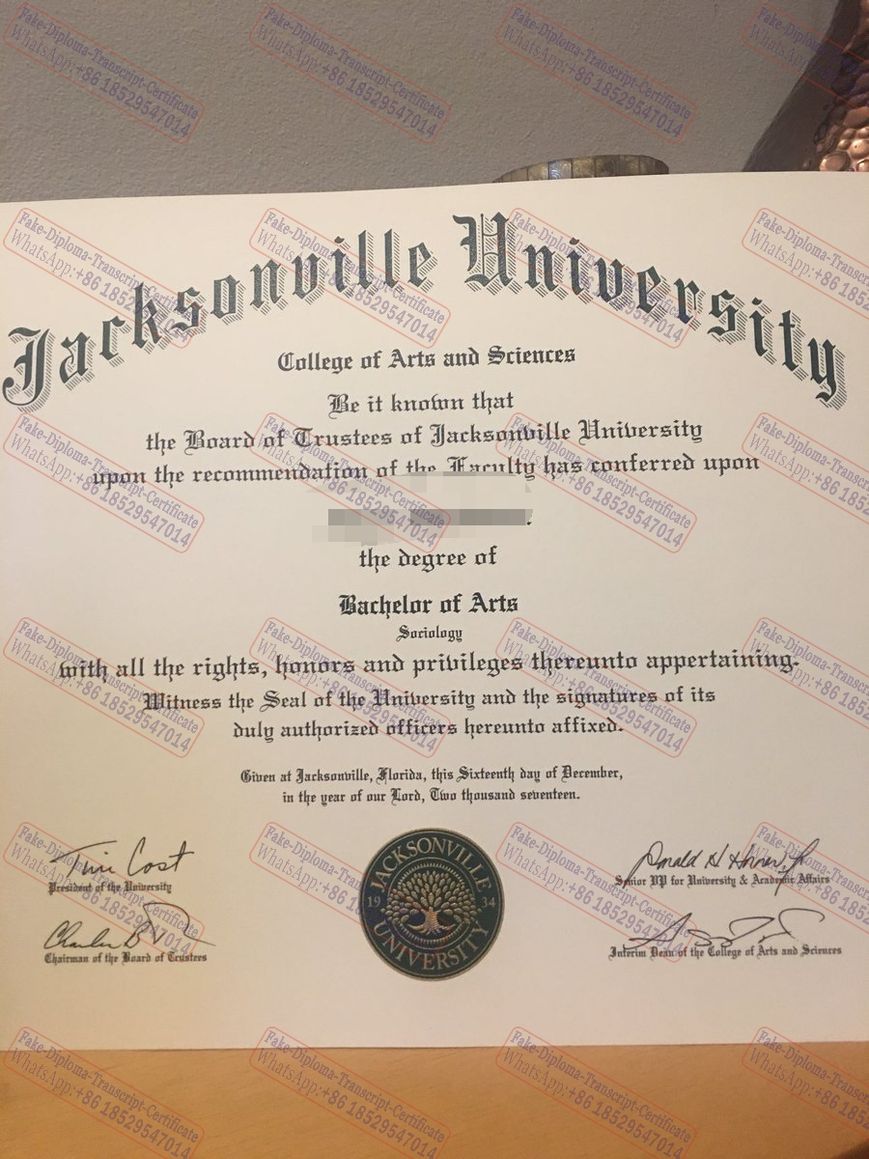 How to create fake Purchase fake Jacksonville University Diploma Certificate