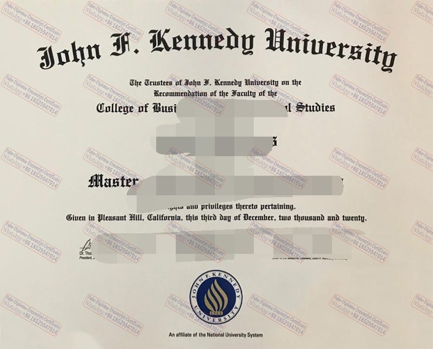 How to create fake Purchase fake John F. Kennedy University Certificate Degree