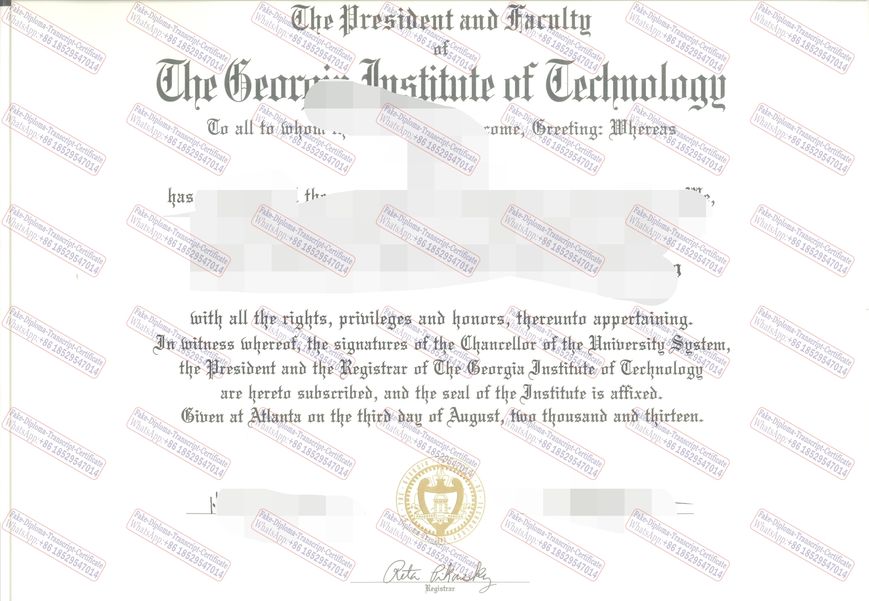 How to create fake Purchase phony Georgia Institute of Technology Diploma Diploma