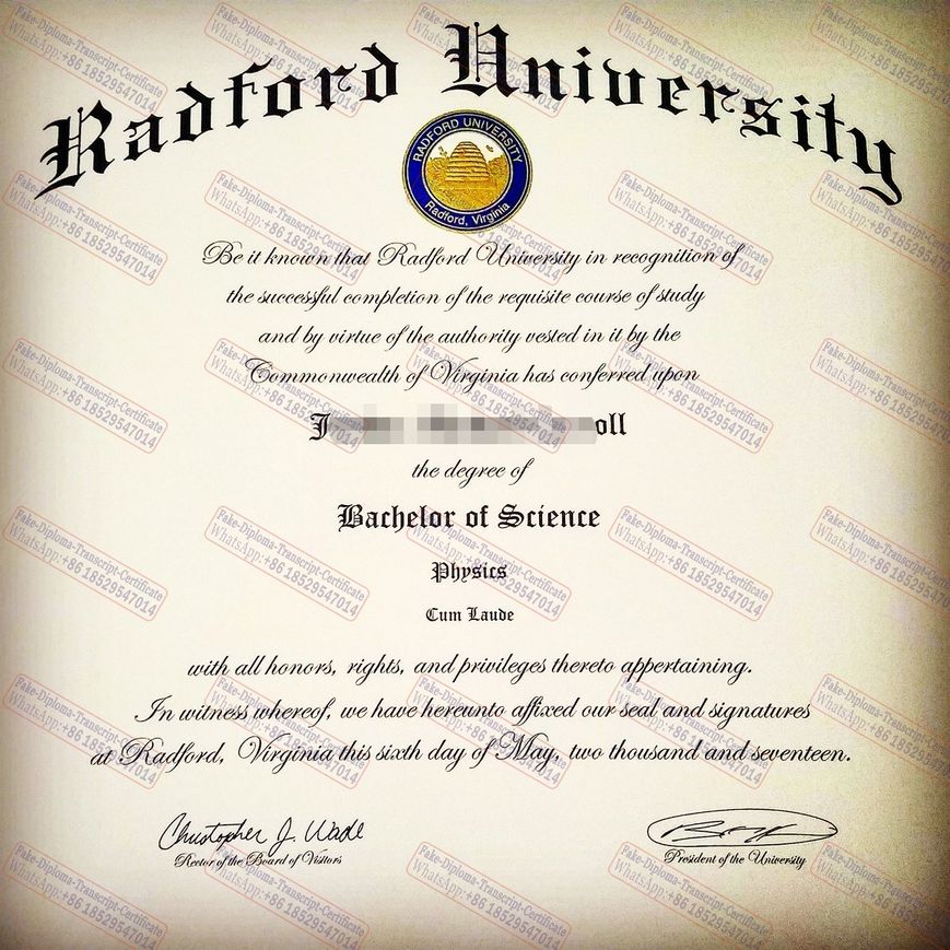 How to create fake Radford University Degree